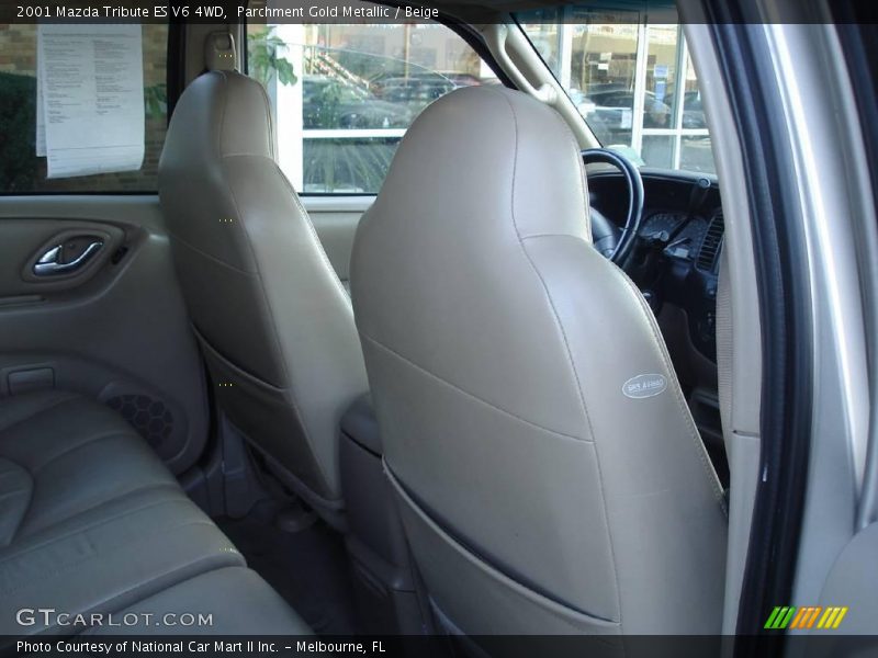 Parchment Gold Metallic / Beige 2001 Mazda Tribute ES V6 4WD