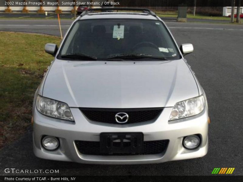 Sunlight Silver Metallic / Off Black 2002 Mazda Protege 5 Wagon
