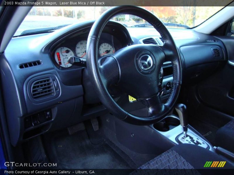Laser Blue Mica / Off Black 2003 Mazda Protege 5 Wagon