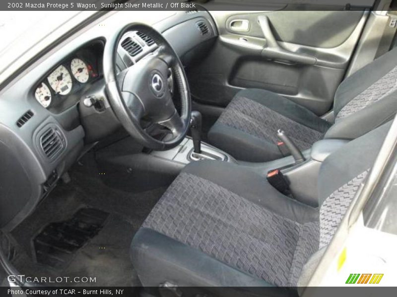 Sunlight Silver Metallic / Off Black 2002 Mazda Protege 5 Wagon