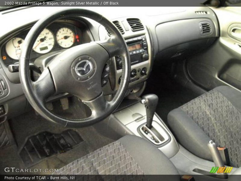 Sunlight Silver Metallic / Off Black 2002 Mazda Protege 5 Wagon