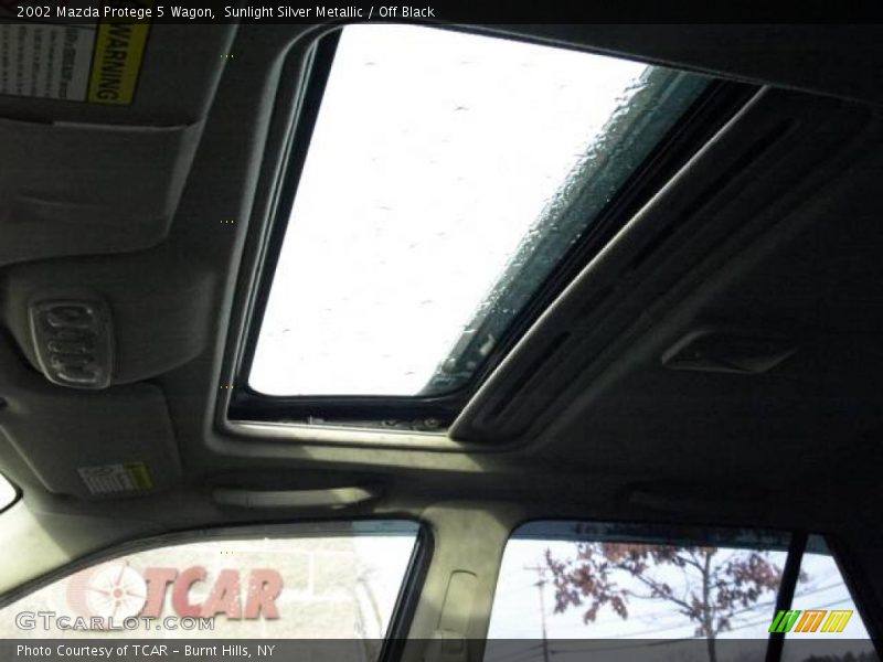 Sunlight Silver Metallic / Off Black 2002 Mazda Protege 5 Wagon
