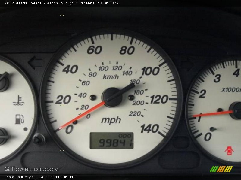 Sunlight Silver Metallic / Off Black 2002 Mazda Protege 5 Wagon