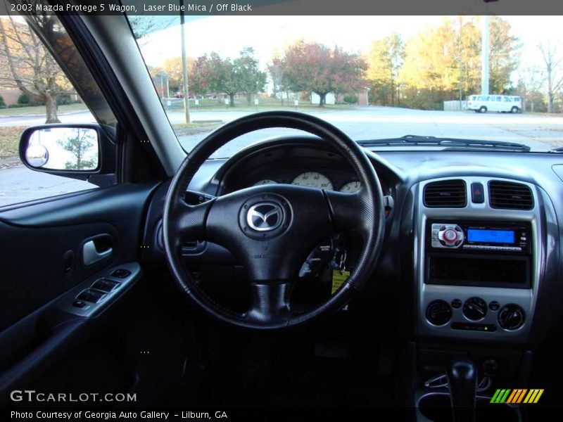 Laser Blue Mica / Off Black 2003 Mazda Protege 5 Wagon
