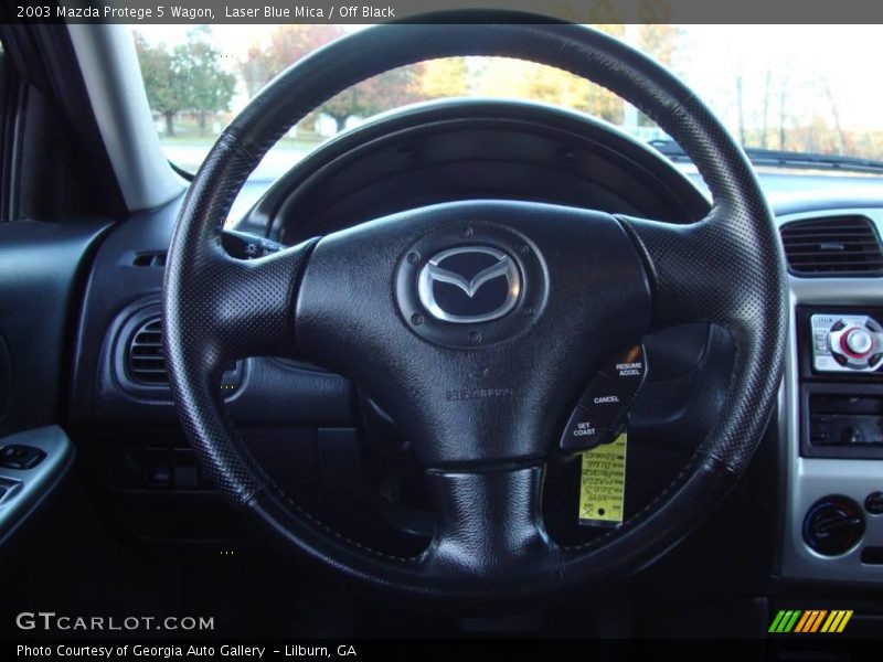 Laser Blue Mica / Off Black 2003 Mazda Protege 5 Wagon