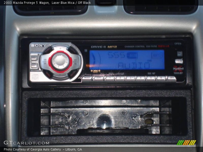 Laser Blue Mica / Off Black 2003 Mazda Protege 5 Wagon