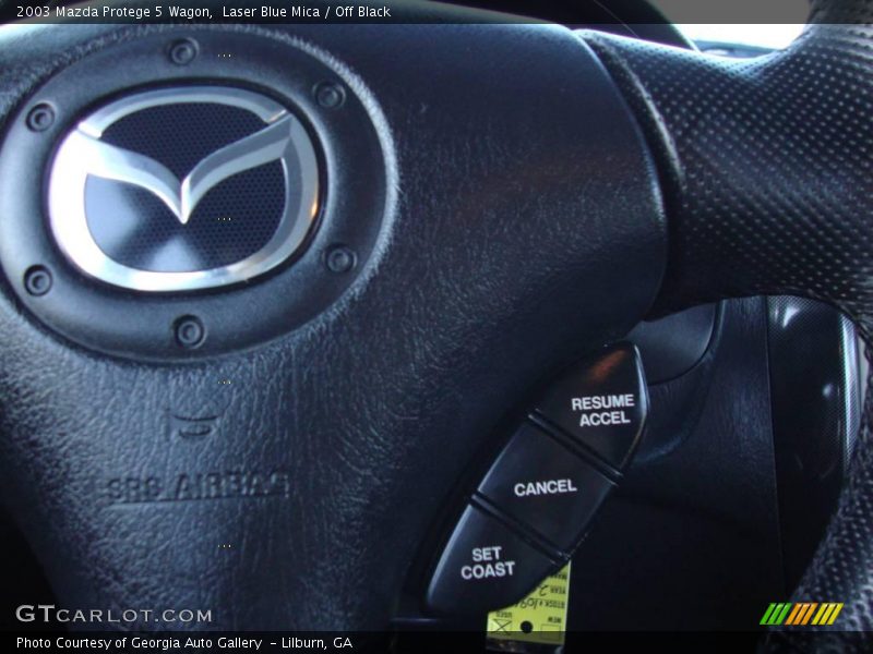 Laser Blue Mica / Off Black 2003 Mazda Protege 5 Wagon