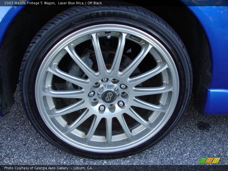 Laser Blue Mica / Off Black 2003 Mazda Protege 5 Wagon