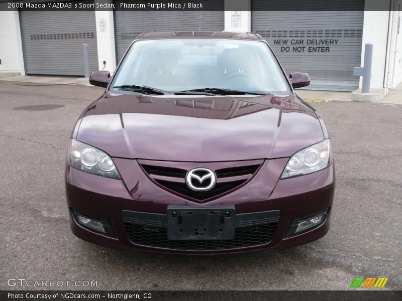 Phantom Purple Mica / Black 2008 Mazda MAZDA3 s Sport Sedan