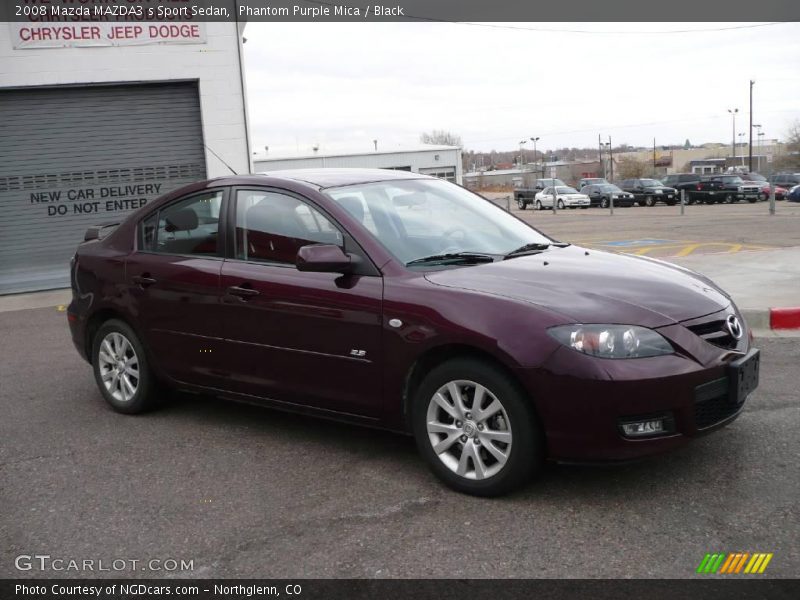 Front 3/4 View of 2008 MAZDA3 s Sport Sedan