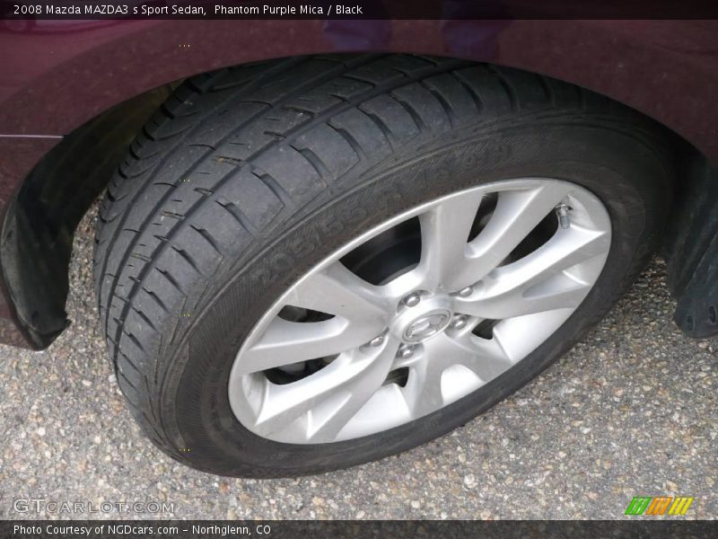 Phantom Purple Mica / Black 2008 Mazda MAZDA3 s Sport Sedan