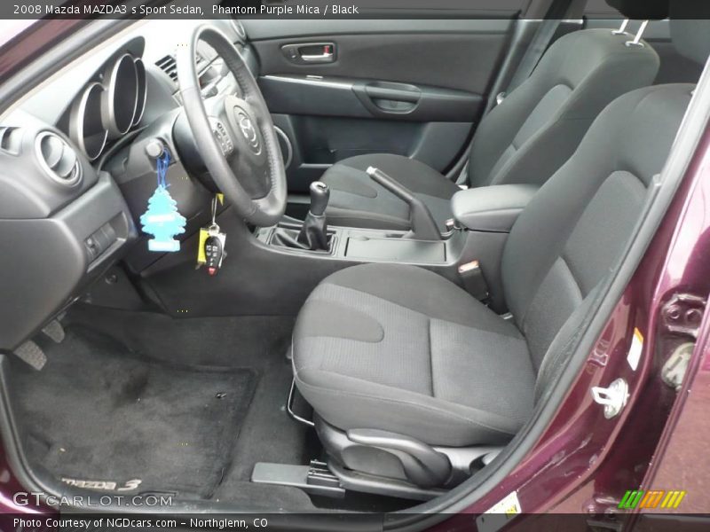 Phantom Purple Mica / Black 2008 Mazda MAZDA3 s Sport Sedan