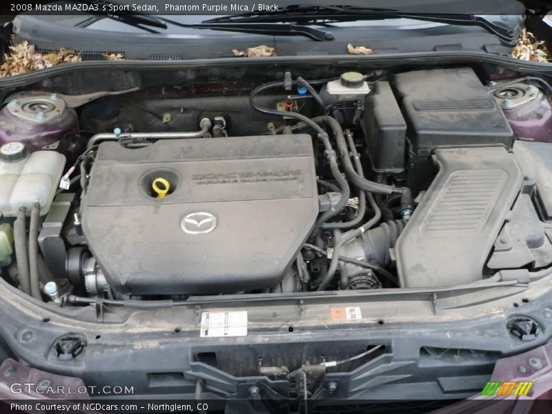 Phantom Purple Mica / Black 2008 Mazda MAZDA3 s Sport Sedan