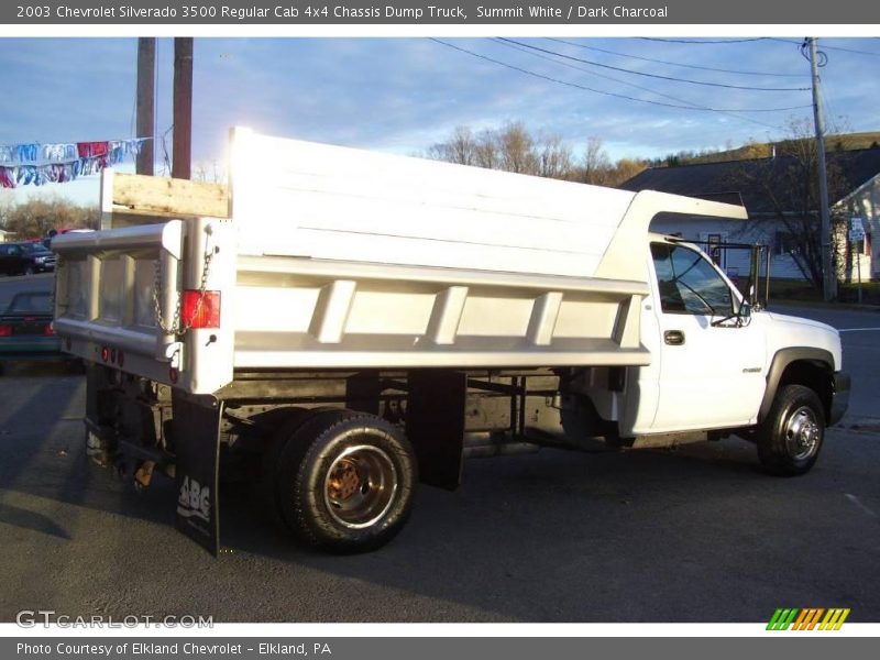 Summit White / Dark Charcoal 2003 Chevrolet Silverado 3500 Regular Cab 4x4 Chassis Dump Truck