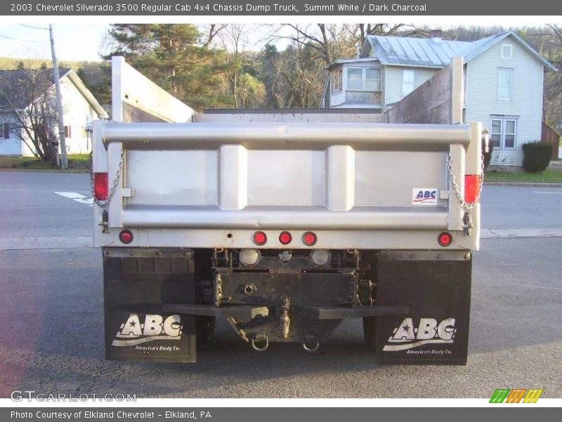 Summit White / Dark Charcoal 2003 Chevrolet Silverado 3500 Regular Cab 4x4 Chassis Dump Truck