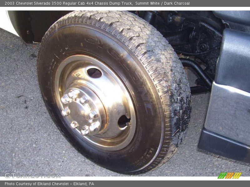 Summit White / Dark Charcoal 2003 Chevrolet Silverado 3500 Regular Cab 4x4 Chassis Dump Truck