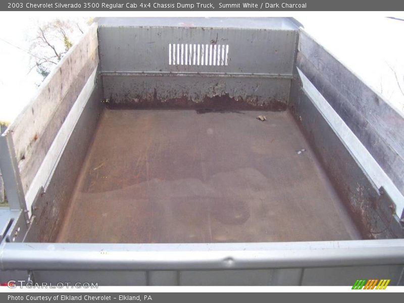 Summit White / Dark Charcoal 2003 Chevrolet Silverado 3500 Regular Cab 4x4 Chassis Dump Truck