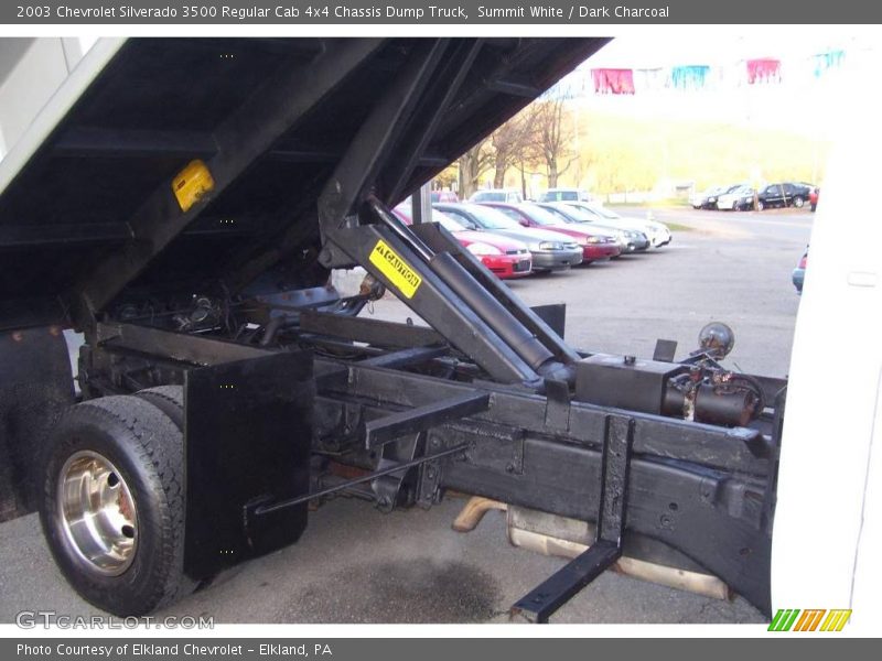 Summit White / Dark Charcoal 2003 Chevrolet Silverado 3500 Regular Cab 4x4 Chassis Dump Truck