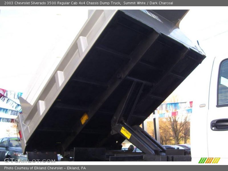 Summit White / Dark Charcoal 2003 Chevrolet Silverado 3500 Regular Cab 4x4 Chassis Dump Truck