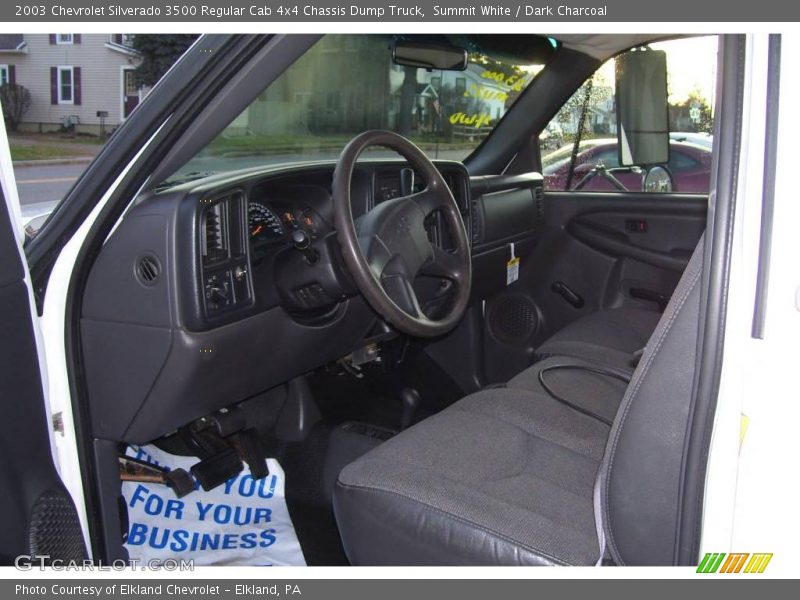 Summit White / Dark Charcoal 2003 Chevrolet Silverado 3500 Regular Cab 4x4 Chassis Dump Truck
