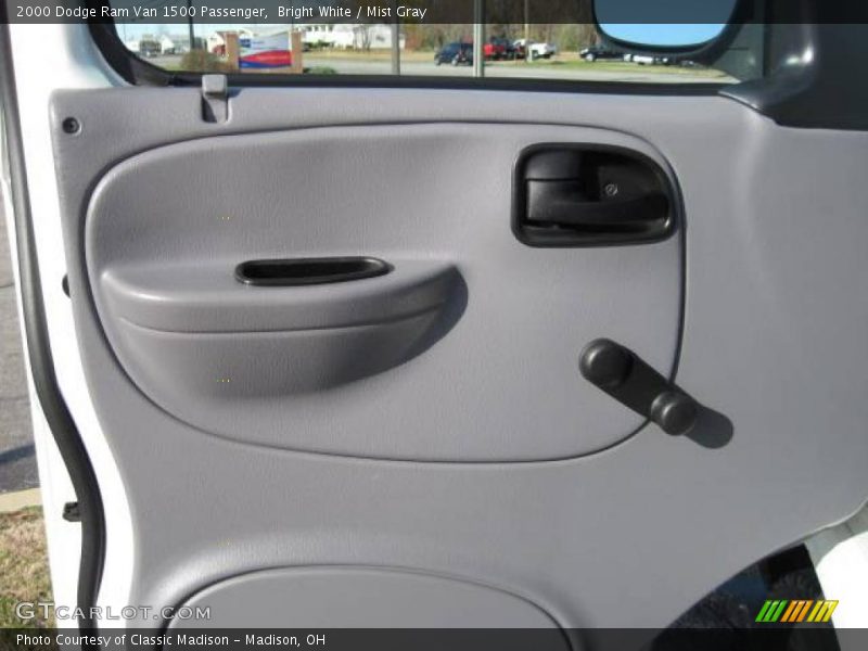 Bright White / Mist Gray 2000 Dodge Ram Van 1500 Passenger