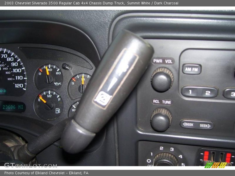 Summit White / Dark Charcoal 2003 Chevrolet Silverado 3500 Regular Cab 4x4 Chassis Dump Truck