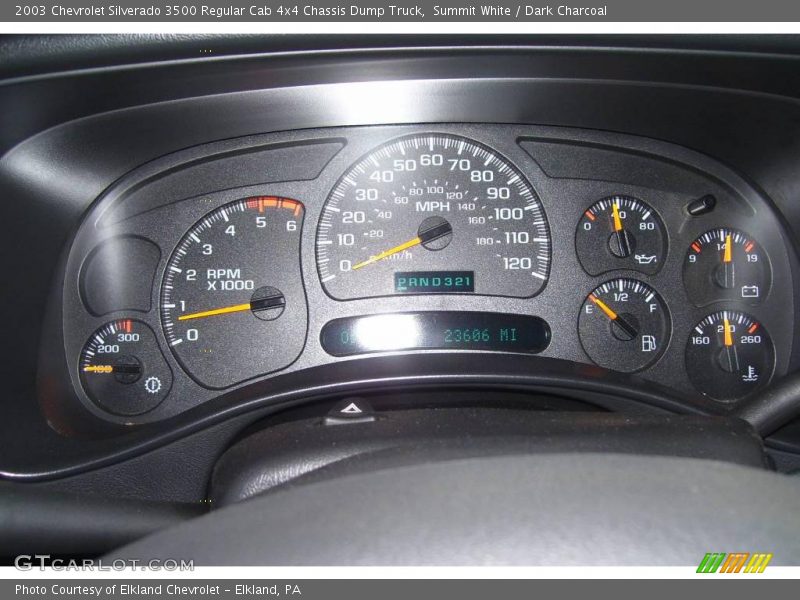 Summit White / Dark Charcoal 2003 Chevrolet Silverado 3500 Regular Cab 4x4 Chassis Dump Truck