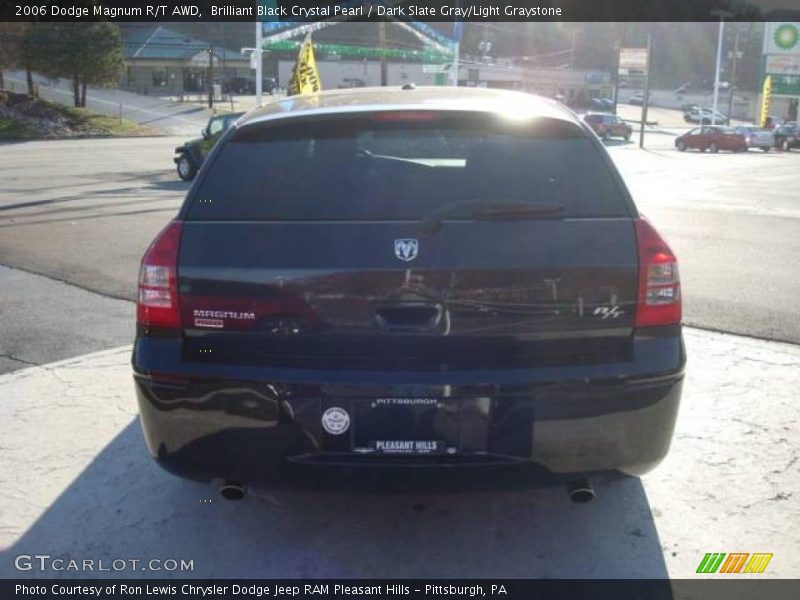 Brilliant Black Crystal Pearl / Dark Slate Gray/Light Graystone 2006 Dodge Magnum R/T AWD