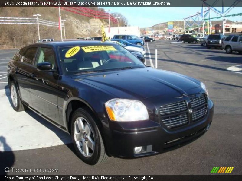 Brilliant Black Crystal Pearl / Dark Slate Gray/Light Graystone 2006 Dodge Magnum R/T AWD