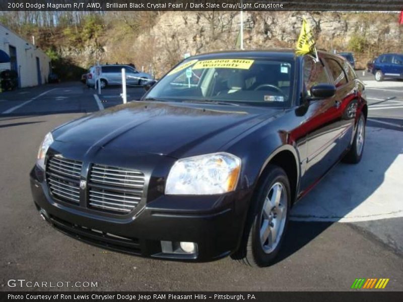 Brilliant Black Crystal Pearl / Dark Slate Gray/Light Graystone 2006 Dodge Magnum R/T AWD