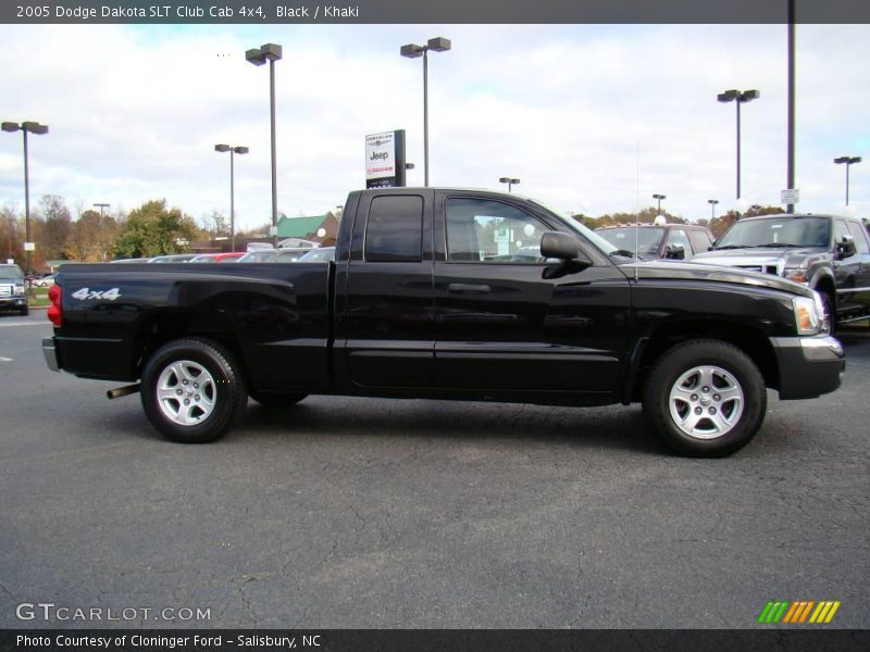 Black / Khaki 2005 Dodge Dakota SLT Club Cab 4x4