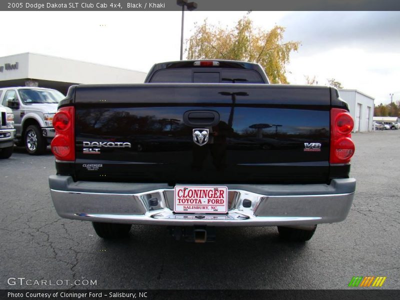 Black / Khaki 2005 Dodge Dakota SLT Club Cab 4x4