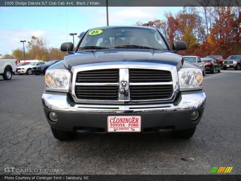 Black / Khaki 2005 Dodge Dakota SLT Club Cab 4x4