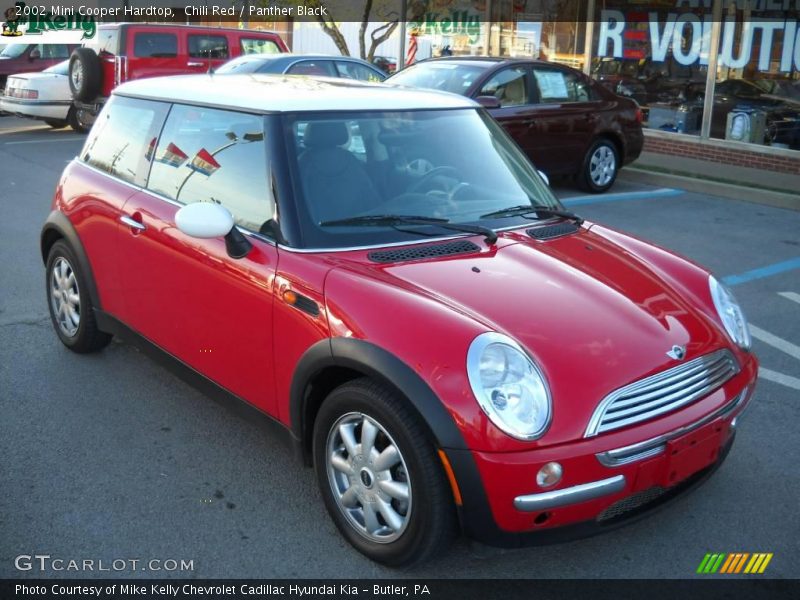 Chili Red / Panther Black 2002 Mini Cooper Hardtop