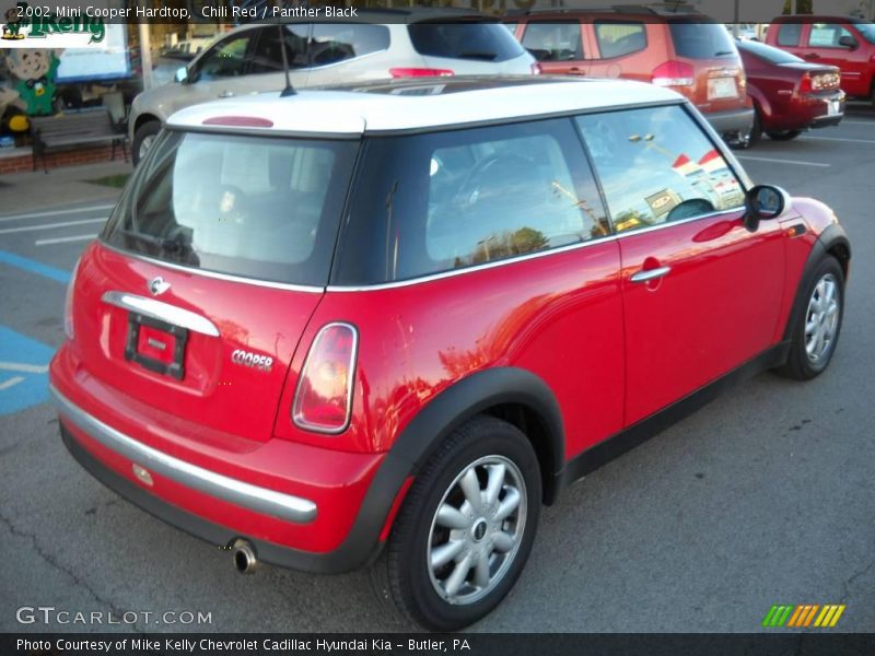 Chili Red / Panther Black 2002 Mini Cooper Hardtop
