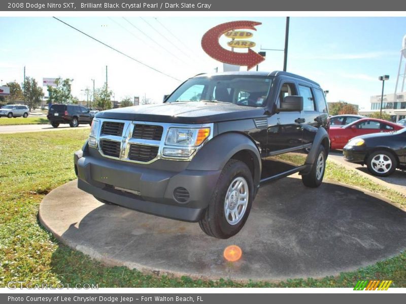 Brilliant Black Crystal Pearl / Dark Slate Gray 2008 Dodge Nitro SXT