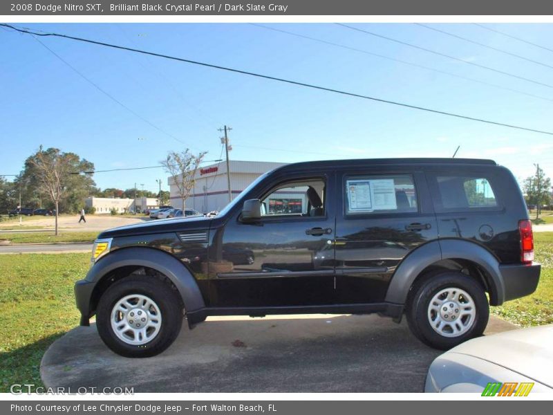 Brilliant Black Crystal Pearl / Dark Slate Gray 2008 Dodge Nitro SXT