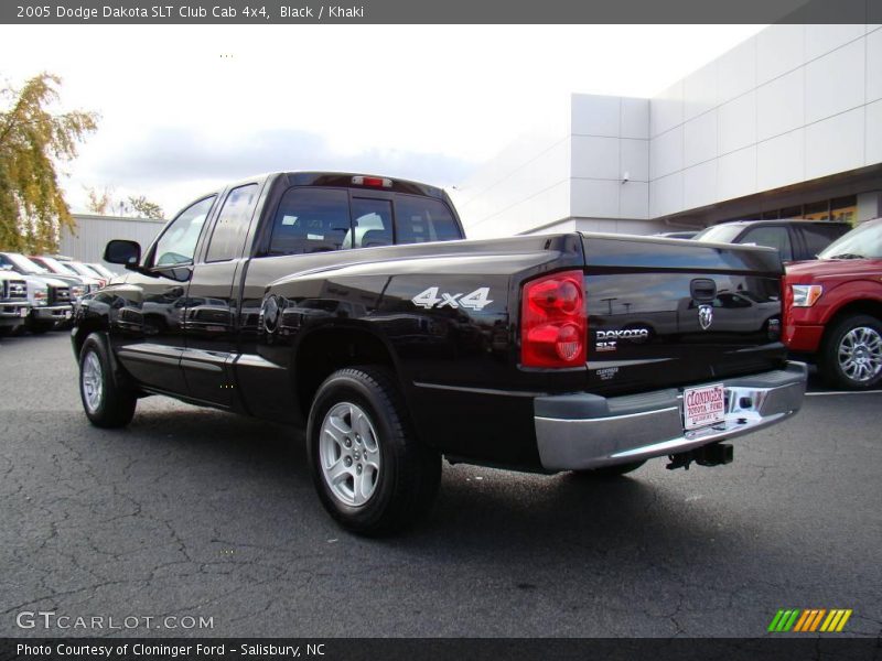 Black / Khaki 2005 Dodge Dakota SLT Club Cab 4x4