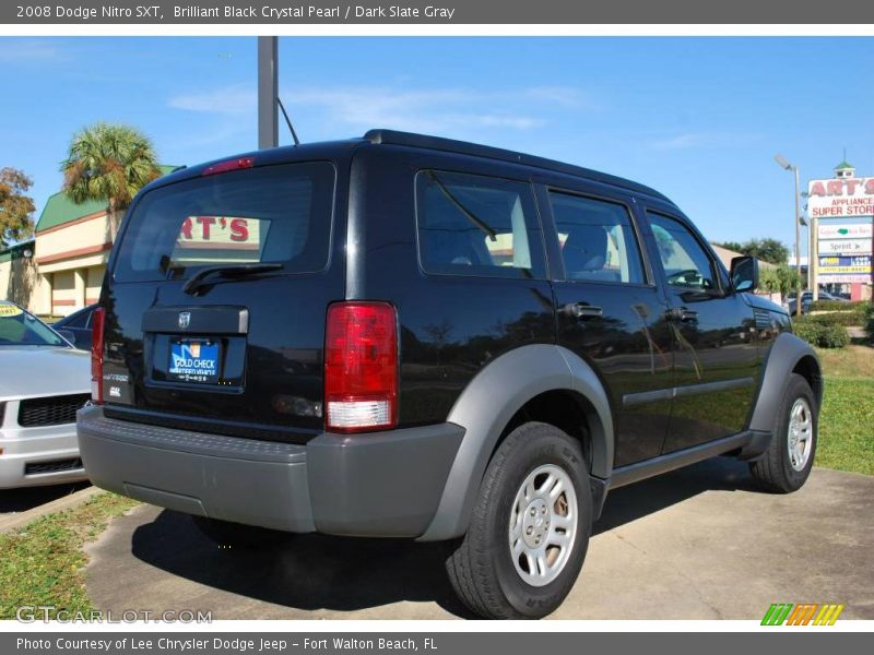 Brilliant Black Crystal Pearl / Dark Slate Gray 2008 Dodge Nitro SXT