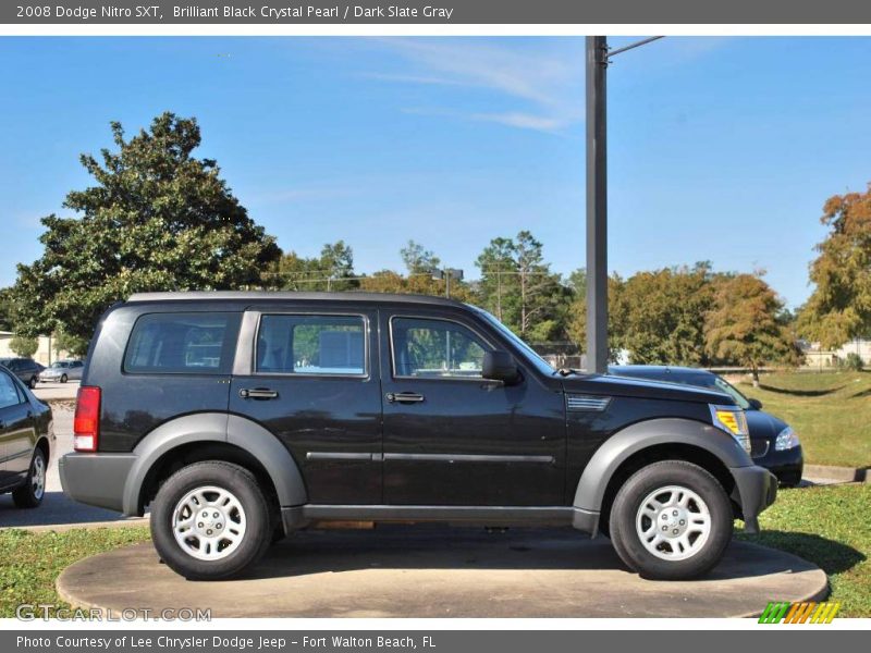 Brilliant Black Crystal Pearl / Dark Slate Gray 2008 Dodge Nitro SXT