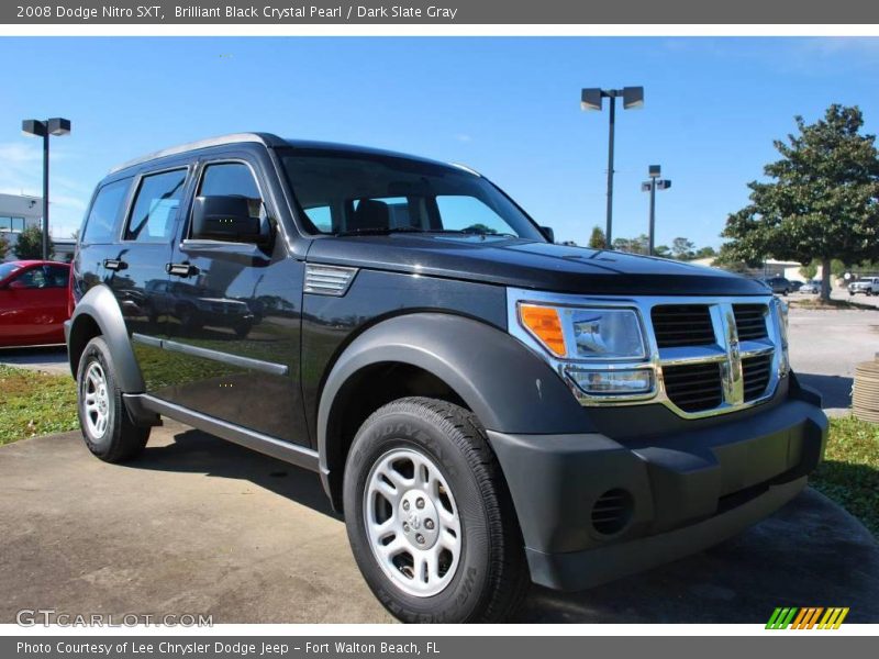 Brilliant Black Crystal Pearl / Dark Slate Gray 2008 Dodge Nitro SXT
