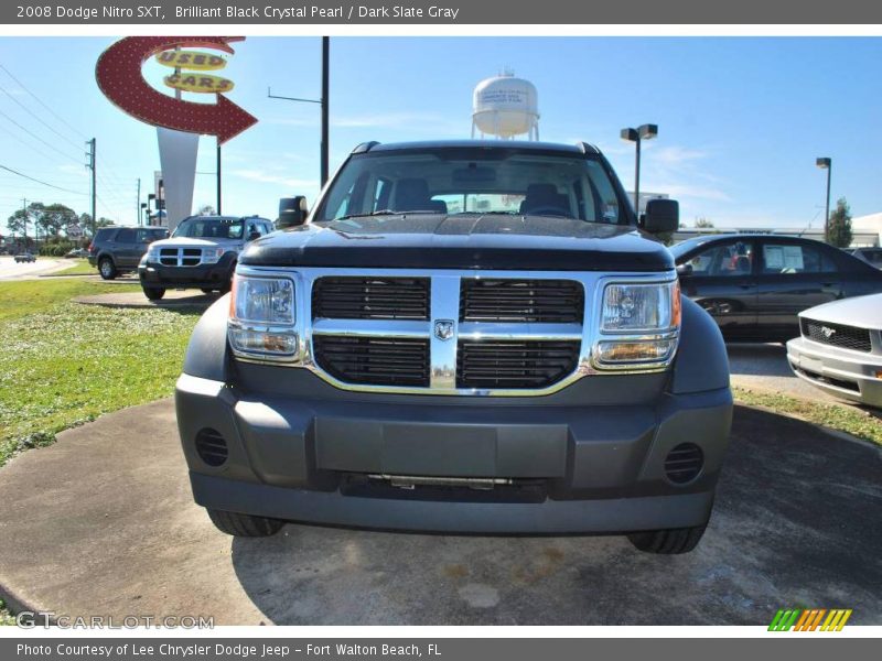 Brilliant Black Crystal Pearl / Dark Slate Gray 2008 Dodge Nitro SXT