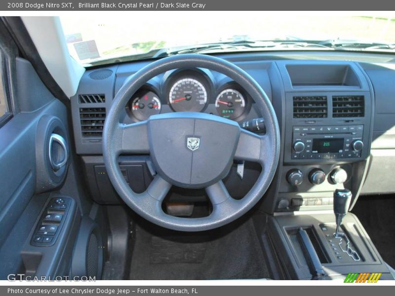 Brilliant Black Crystal Pearl / Dark Slate Gray 2008 Dodge Nitro SXT