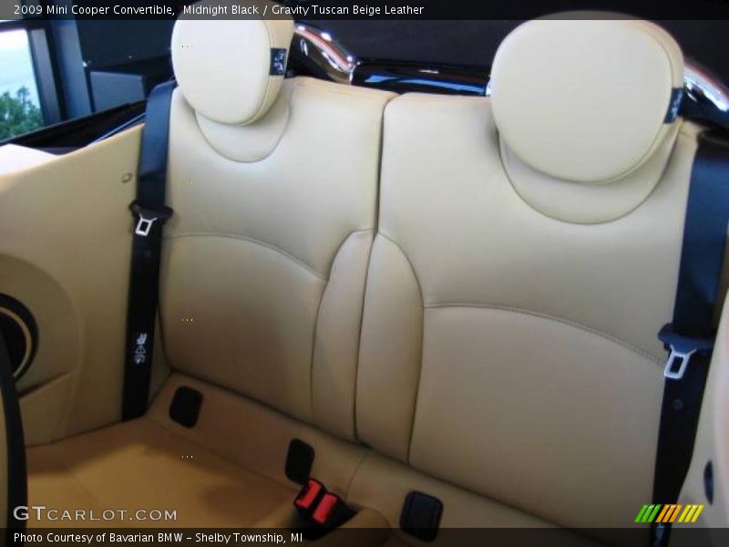 Midnight Black / Gravity Tuscan Beige Leather 2009 Mini Cooper Convertible