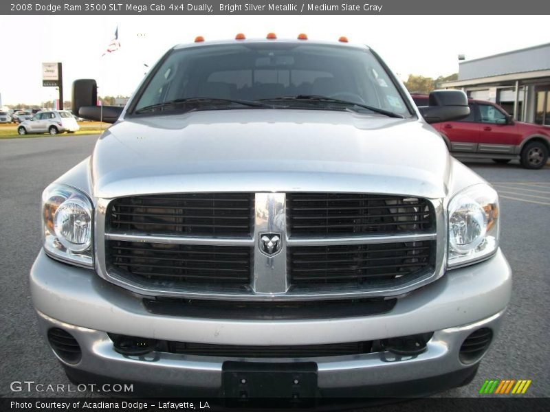 Bright Silver Metallic / Medium Slate Gray 2008 Dodge Ram 3500 SLT Mega Cab 4x4 Dually