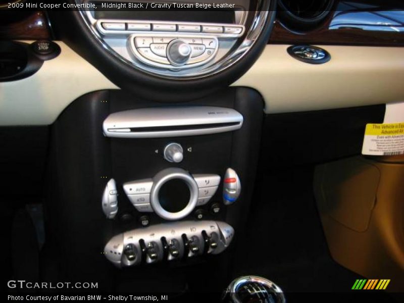 Midnight Black / Gravity Tuscan Beige Leather 2009 Mini Cooper Convertible