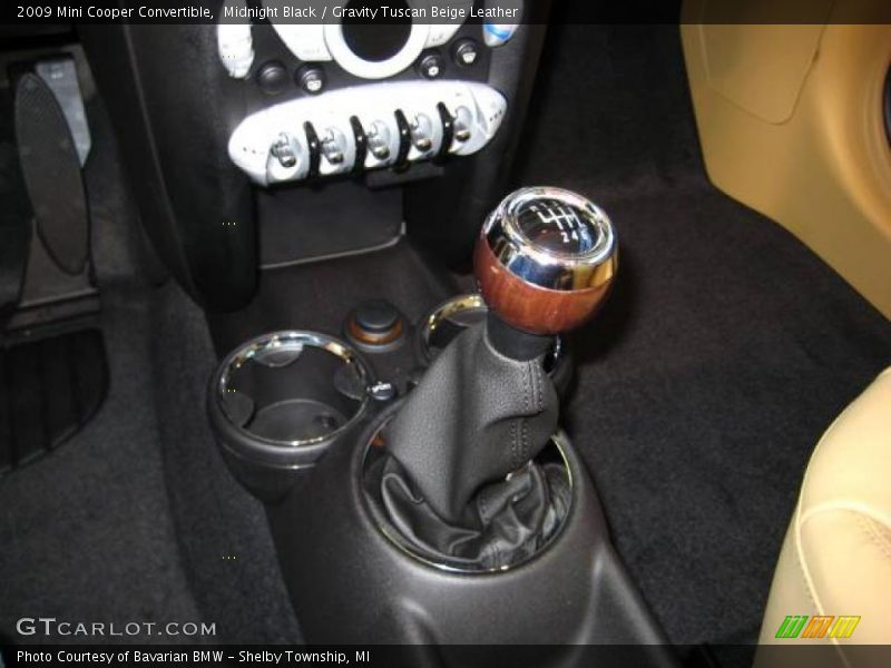 Midnight Black / Gravity Tuscan Beige Leather 2009 Mini Cooper Convertible