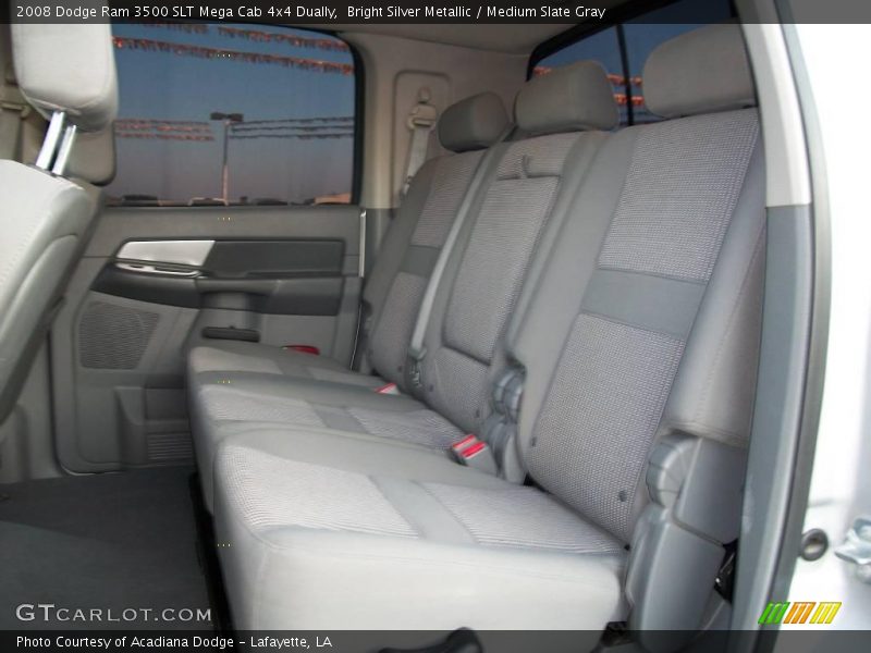 Bright Silver Metallic / Medium Slate Gray 2008 Dodge Ram 3500 SLT Mega Cab 4x4 Dually