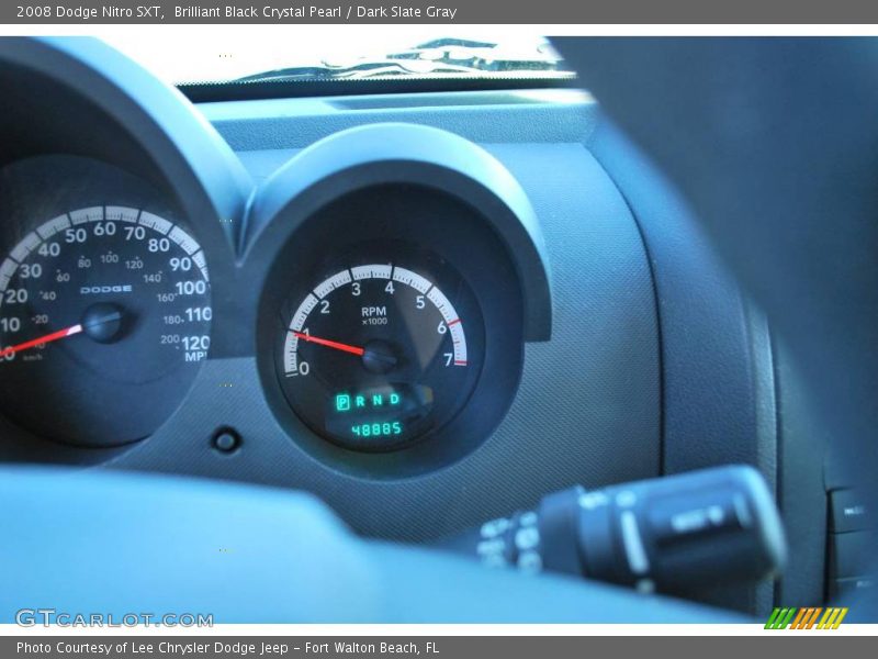 Brilliant Black Crystal Pearl / Dark Slate Gray 2008 Dodge Nitro SXT