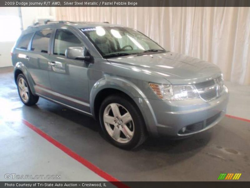 Silver Steel Metallic / Pastel Pebble Beige 2009 Dodge Journey R/T AWD
